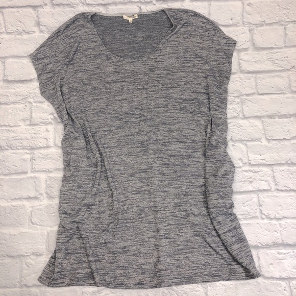 Wilfred Free oversized scoop neck tunic top Size Small Heather gray pockets - Picture 1 of 9